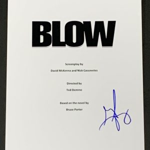 GEORGE JUNG SIGNED BLOW MOVIE SCRIPT BOSTON GEORGE AUTOGRAPHED PROOF JSA COA