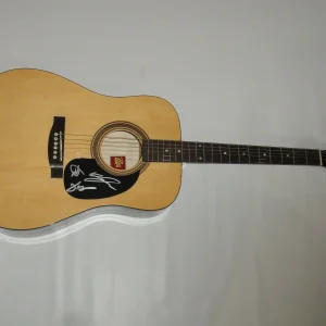 THE CADILLAC THREE SIGNED NATURAL ACOUSTIC GUITAR ALL 3 RARE PROOF JSA COA