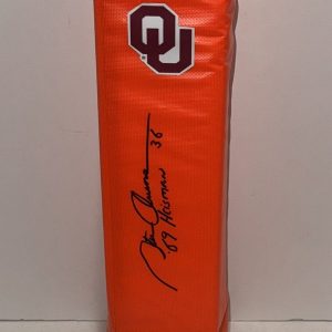 STEVE OWENS SIGNED TOUCHDOWN PYLON OKLAHOMA SOONERS 69 JSA COA
