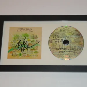 BRANDY CLARK SIGNED FRAMED "BIG DAY IN A SMALL TOWN" CD COUNTRY PROOF