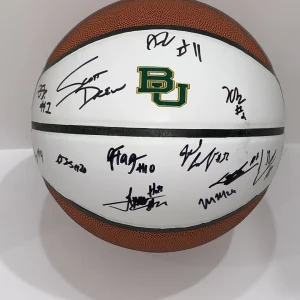 2022 BAYLOR BEARS TEAM SIGNED BASKETBALL SCOTT DREW LJ CRYER AKINJO MAYER PROOF