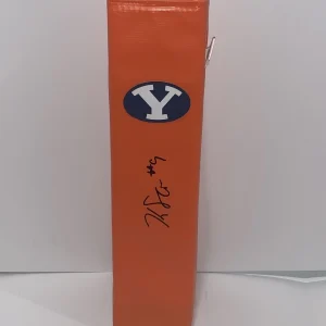 KEDON SLOVIS SIGNED TOUCHDOWN PYLON BYU COUGARS PROOF FOOTBALL JSA COA