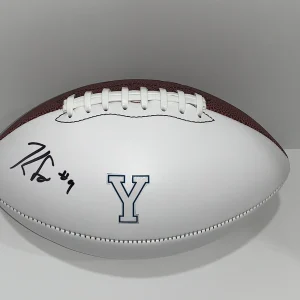 KEDON SLOVIS SIGNED FOOTBALL BYU COUGARS PROOF JSA COA