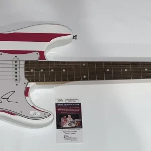 BEN FOLDS SIGNED USA FLAG ELECTRIC GUITAR BEN FOLDS FIVE RARE JSA COA