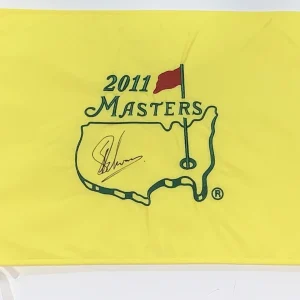 CHARL SCHWARTZEL SIGNED 2011 MASTERS PIN FLAG SOUTH AFRICA RARE