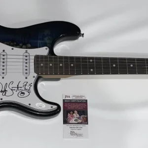 WES SCANTLIN SIGNED SKULL ELECTRIC GUITAR PUDDLE OF MUDD JSA COA