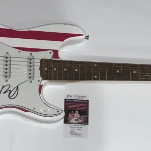 GOVERNER RON DESANTIS SIGNED USA FLAG ELECTRIC GUITAR 2024 PRESIDENT JSA COA