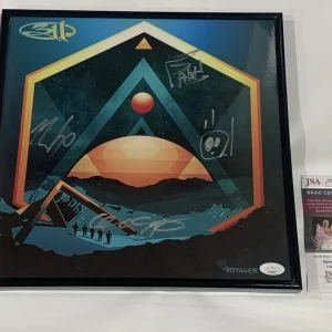 311 SIGNED FRAMED VOYAGER VINYL ALBUM NICK HEXUM SA CHAD P-NUT JSA COA