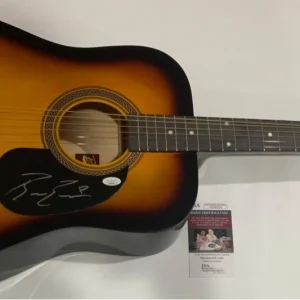 BAILEY ZIMMERMAN SIGNED SUNBURST ACOUSTIC GUITAR COUNTRY SUPERSTAR PROOF JSA COA