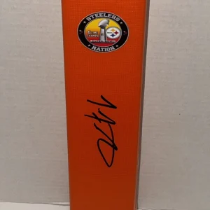 TROY FAUTANU SIGNED TOUCHDOWN PYLON PITTSBURGH STEELERS NFL STAR