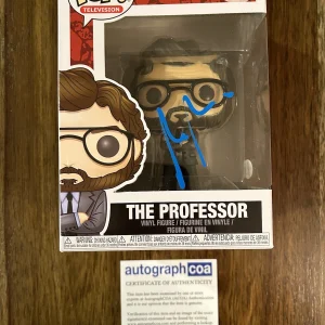Alvaro Morte ‘Money Heist’ Signed Funko Pop ‘The Professor’ ACOA ‘El Professor’