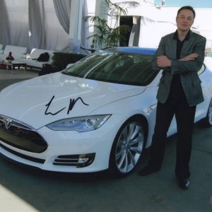 Elon Musk Signed Autograph 11x14 Photo - Billionaire Tesla Founder Beckett COA