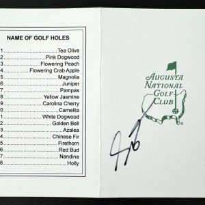 Scottie Scheffler Signed Autograph Augusta National Masters Scorecard w/ JSA COA