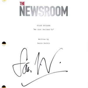 Sam Waterston Signed Autograph The Newsroom Full Pilot Script Screenplay