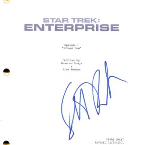 Scott Bakula Signed Autograph Star Trek Enterprise Script Screenplay w/ JSA COA