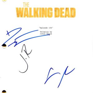 Danai Gurira Yeun Bernthal Signed Autograph The Walking Dead Full Script JSA COA