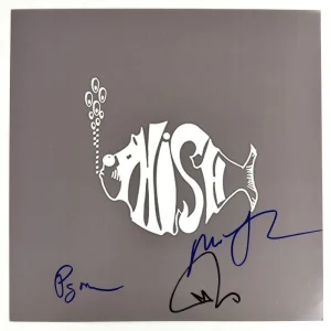 Trey Anastasio Page McConnell & Mike Signed Autograph 12x12 Phish Album LP Flat