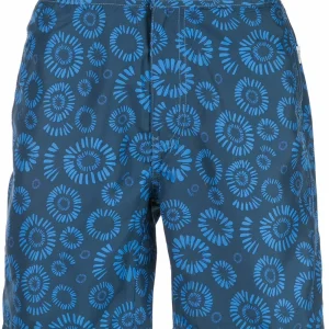 Onia Charles Trunks 7.5 E Shorts NWT $145 MSRP Zebra OMS49-03 Blueberry Large