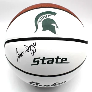 Tom Izzo Signed Michigan State Spartans Basketball w/Beckett COA BL52561