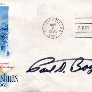 Paul D. Boyer 1987 Nobel Prize Enzyme Chemistry UCLA Signed Autograph FDC