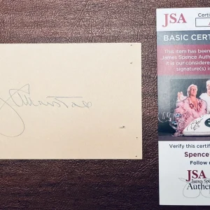 George C Marshall Signed Autographed 3x5 Card JSA Cert General Army World War 2