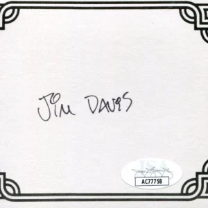 Jim Davis Garfield Author Comic Strip Cartoonist Signed Autograph Bookplate JSA