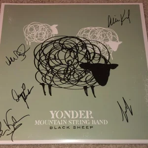 YONDER MOUNTAIN STRING BAND SIGNED AUTOGRAPH BLACK SHEEP ALBUM w/EXACT PROOF