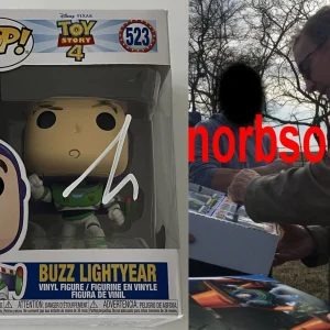 TIM ALLEN SIGNED TOY STORY 4 BUZZ LIGHTYEAR FUNKO #523 w/EXACT PROOF BECKETT COA