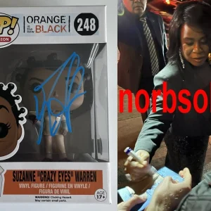 UZO ADUBA SIGNED ORANGE IS THE NEW BLACK CRAZY EYES FUNKO 248 wPROOF BECKETT COA