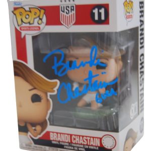 BRANDI CHASTAIN signed (TEAM USA) WOMENS SOCCER #11 Funko Pop BECKETT AD27063