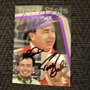 Brett Geoff & Todd Bodine signed Trading Card Autographed Brickyard 400 Brothers