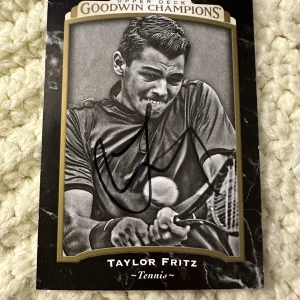 Taylor Fritz Signed Trading Card Goodwin Autographed Tennis Goudey