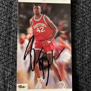 Signed NBA Basketball Trading Card Autographed Vin Baker Harvard