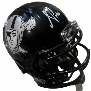 ANTONIO PIERCE signed (LAS VEGAS RAIDERS) mini football helmet BECKETT AD47266