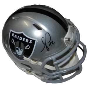ANTONIO PIERCE signed (LAS VEGAS RAIDERS) mini football helmet BECKETT AD47267