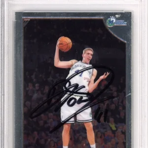 SIGNED 1998 98/99 Topps Chrome Dirk Nowitzki Rookie RC PSA DNA COA AUTOGRAPH HOF