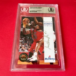 Kevin Duckworth NBA 1993-94 Skybox Premium Card Signed Auto Beckett BAS