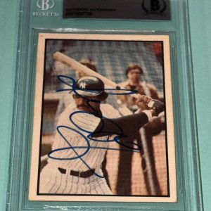 REGGIE JACKSON Signed 1978 SSPC 270 Card #26 Beckett Authenticated BAS