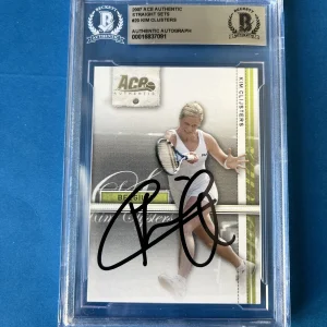 Kim Clijsters Tennis 2007 Ace Authentic Card Signed Auto Beckett BAS