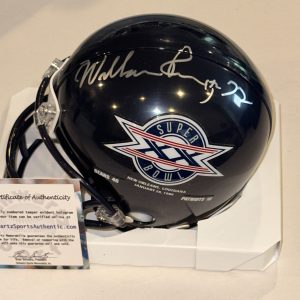 WILLIAM PERRY (Bears) Signed SUPER BOWL XX Mini-helmet w/ Schwartz COA