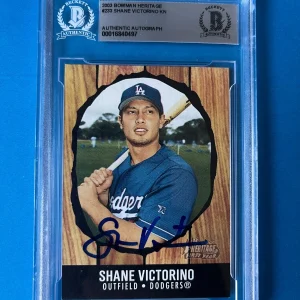 Shane Victorino 2003 Bowman Heritage Card Signed Auto Beckett BAS Slabbed