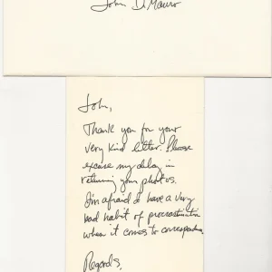 Wendell Burton REAL SIGNED Hand Written Letter JSA COA Liza Minnelli Co-Star