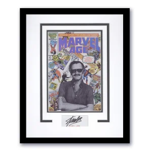 Stan Lee "Marvel" Creator AUTOGRAPH Signed Photo Framed 11x14 Matte Display ACOA