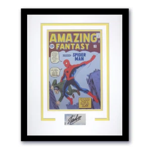 Stan Lee "Spider-Man" SIGNED 'Amazing Fantasy #15' Photo Framed 11x14 Display