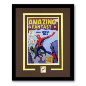 Stan Lee "Spider-Man" SIGNED 'Amazing Fantasy #15' Photo Framed 11x14 Display B