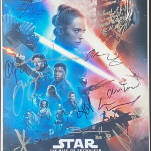 "Star Wars: The Rise of Skywalker" Cast SIGNED 12x18 Photo -Adam Driver +12 ACOA