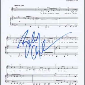 Brandy Clark "Shucked" AUTOGRAPH Signed 'Independently Owned' Sheet Music ACOA