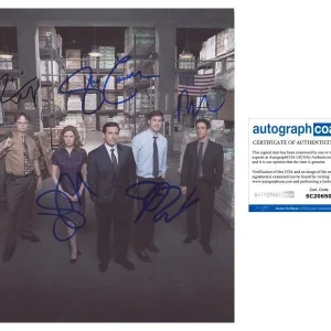 "The Office" AUTOGRAPHS Signed 8x10 Photo - Steve Carell, Rainn Wilson +3 ACOA