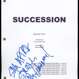 Ashley Zukerman "Succession" AUTOGRAPH Signed 'Nobody Is Ever Missing' Script