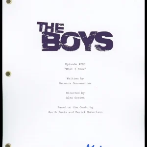 Aya Cash "The Boys" AUTOGRAPH Signed Complete 'What I Know' Episode Script ACOA